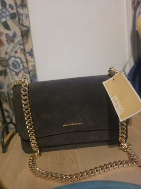 Michael Kors Brown Suede Bag